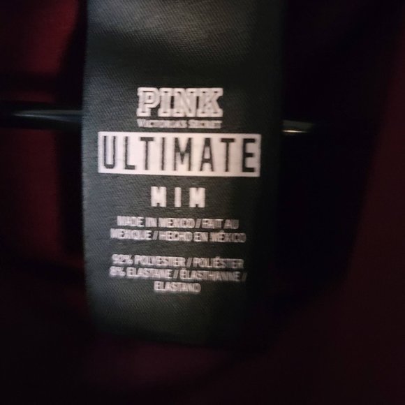 PINK ULTIMATE BY VICTORIA'S SECRET ORANGE AND BURGUNDY PULLOVER SIZE MEDIUM - Picture 8 of 8